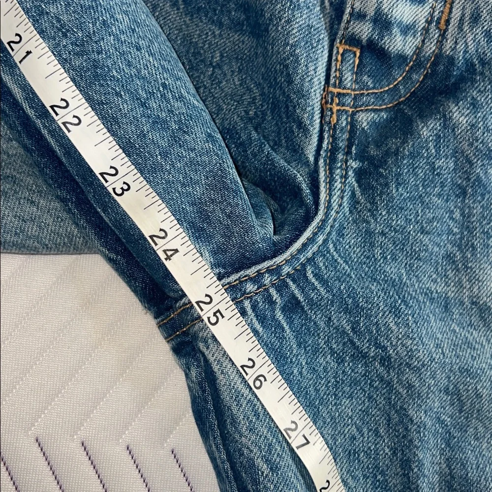 We The Free Good Luck Mid Rise Barrel Jeans Sz 32 - Picture 10 of 12